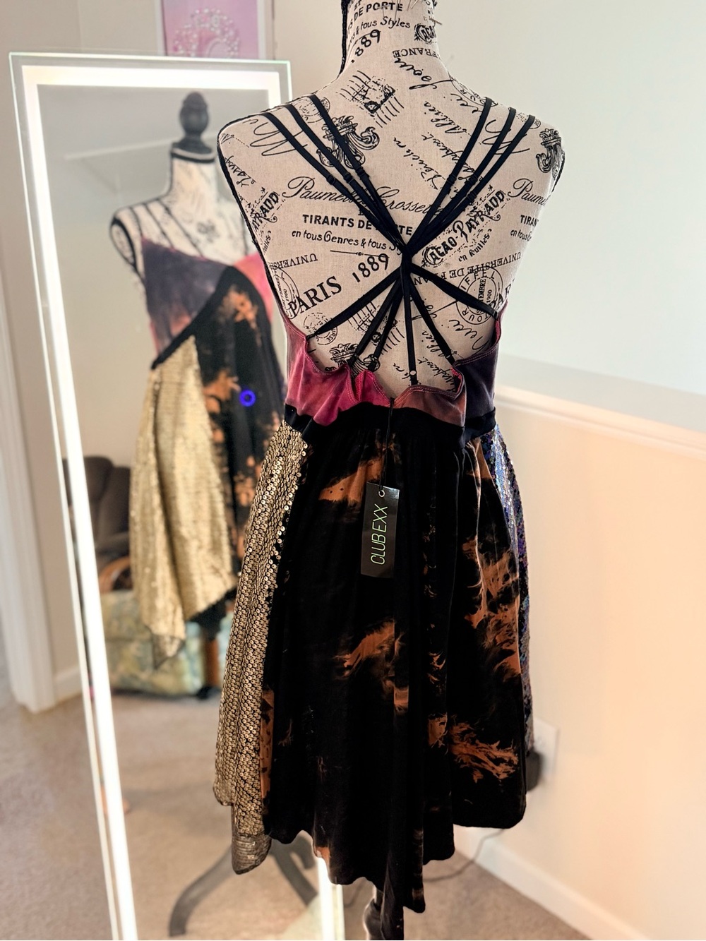 NWT CLUB EXX by Dolls Kill CLEAR CURIOSITY HANDKERCHIEF
DRESS - XXL - Picture 5 of 14